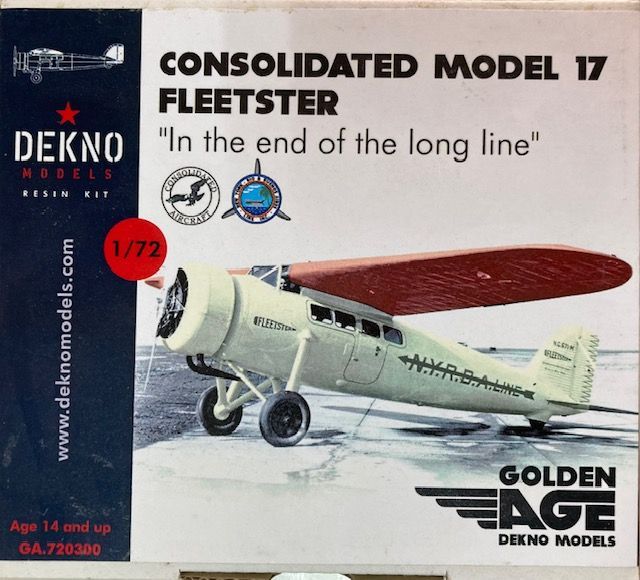 DEKNOモデル GA.720300 コンソリデーテッド モデル17 フリートスター 1 72スケールレジンキット