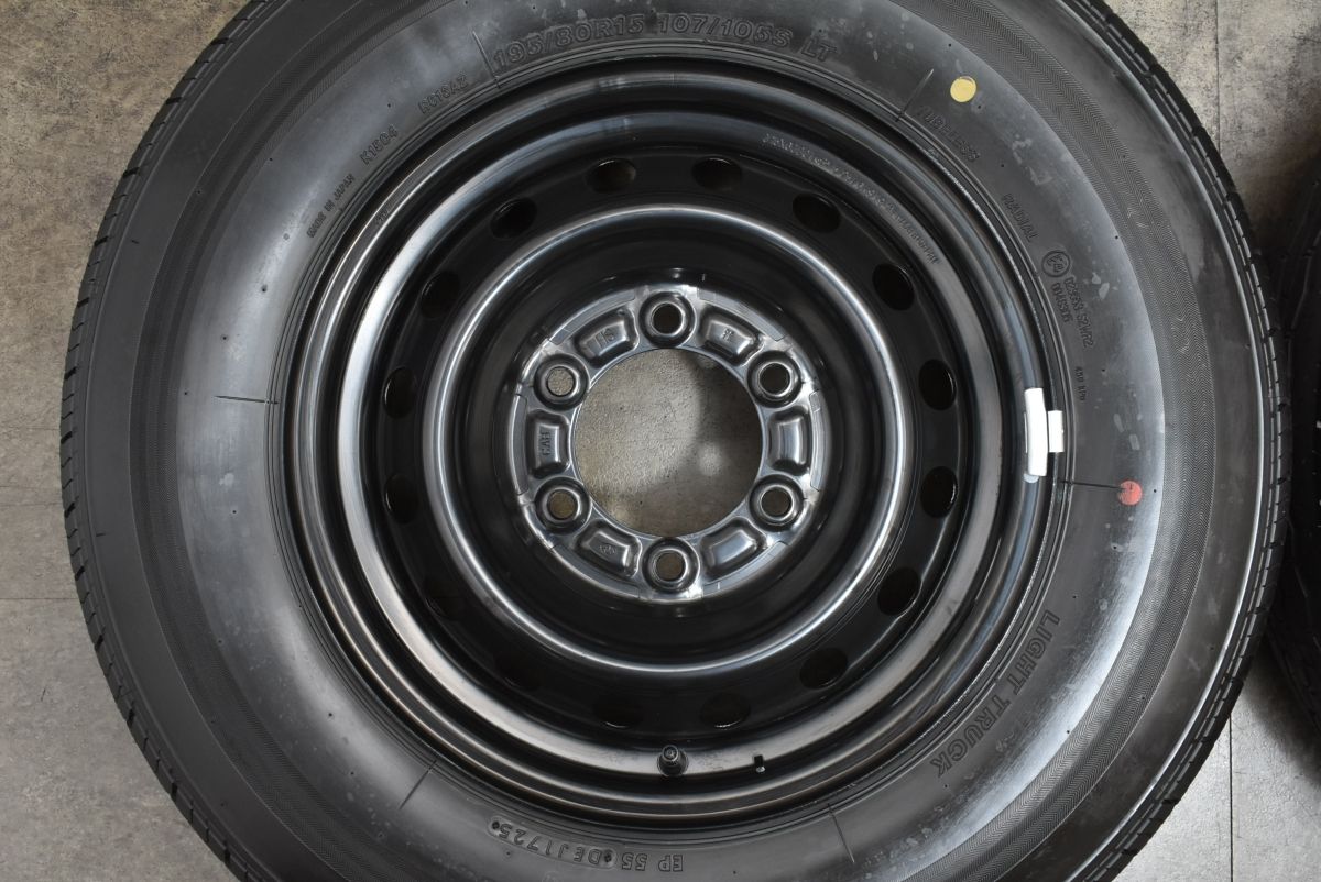 25年製造⭐️新車外し⭐️ 195/80R15 ブリヂストン エコピア RD613⭐️ エコピア 送料無料 200系 ハイエース 純正 新車外し