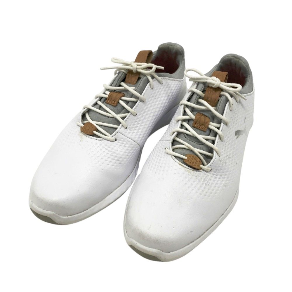 PUMA GOLF プーマゴルフ 190581 ゴルフシューズ イグナイト パワーアダプト ホワイト系 25.5 240101433817 ゴルフウェア メンズ ストスト