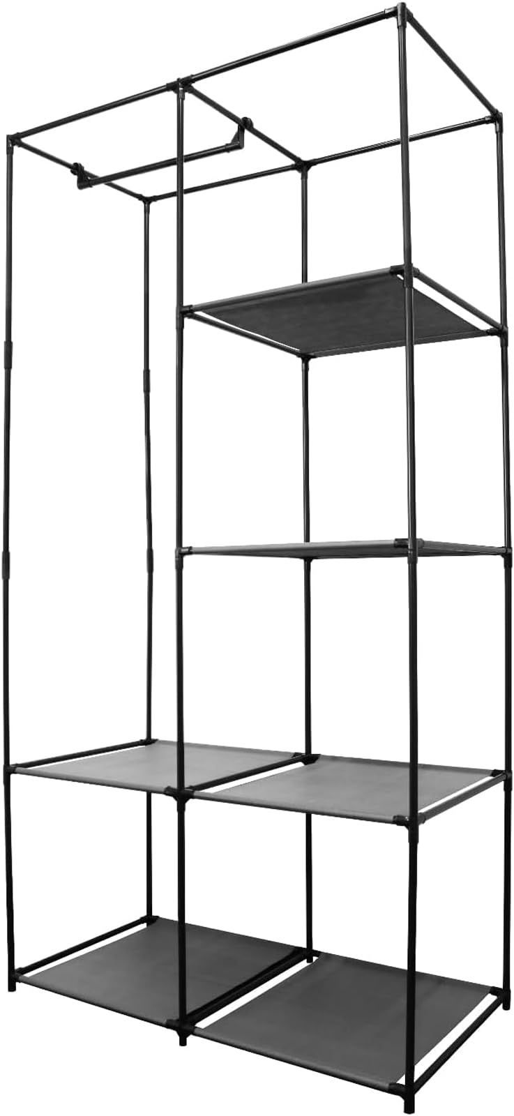 トレードワン(Trade One) ハンガーラック 4段 棚 軽量 パイプハンガー 高さ170×幅89×奥行45cm シンプルハンガーラック 30749