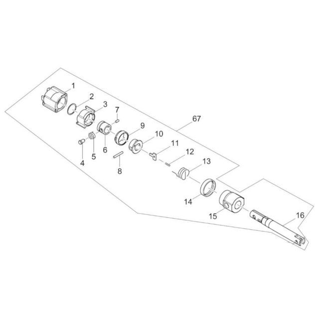 マキタ makita 18V 充電式レシプロソー JR186DZK 用 スライダ アッセンブリ 1-16ツキ 127406-8 部品 修理 パーツ セーバーソー 切断 解体