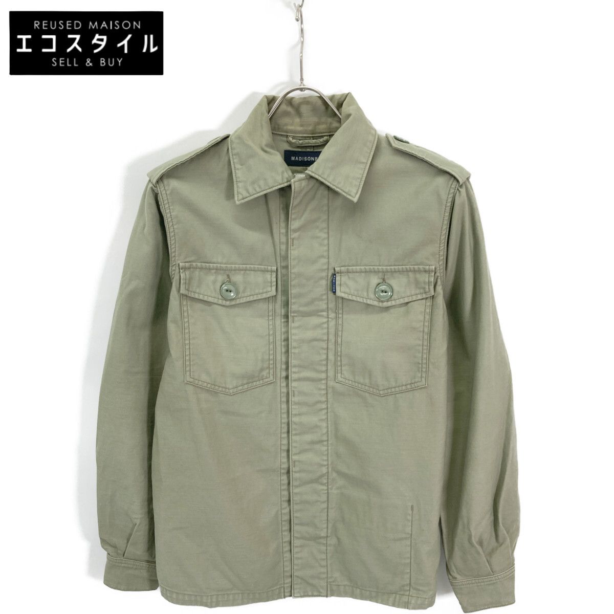 MADISON BLUE マディソンブルー カーキ MB191-1004 BACK SATIN FRENCH WORK JKT OO