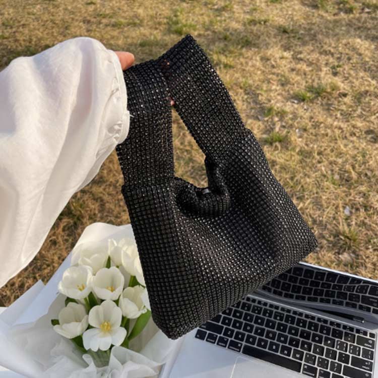 ミィ様♡ズパゲッティ マルシェバッグ　メタリック　キラキラ ミニトート 縦型 マルシェバッグ キラキラ サブバッグ トート