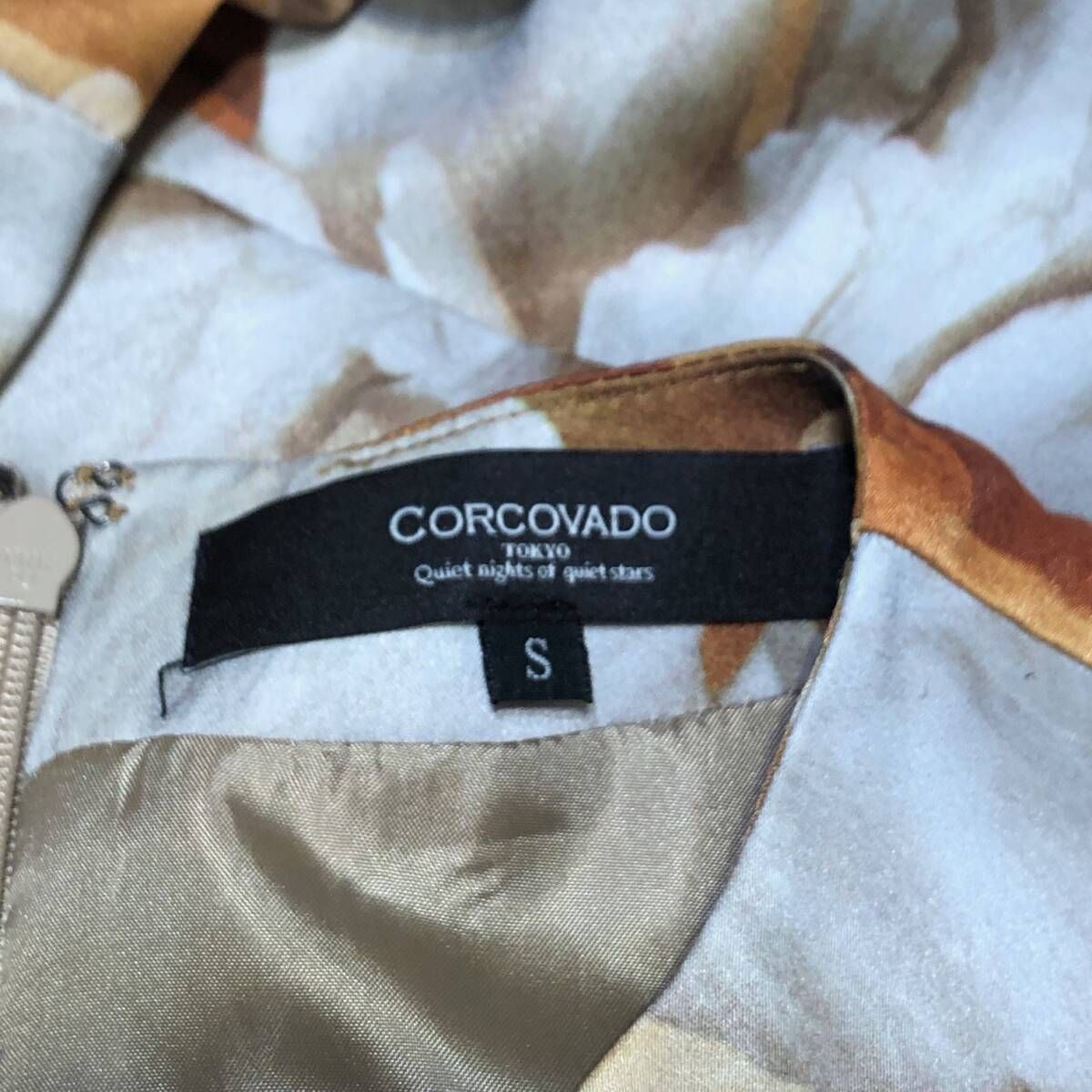 CORCOVADO flower asynmmetry Onepiece フラワーアシンメトリー