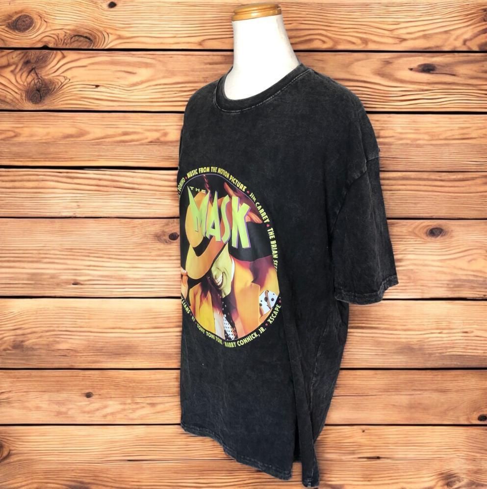 希少デザイン】THE MASK 映画Tシャツ ヴィンテージ調2XLジムキャリー