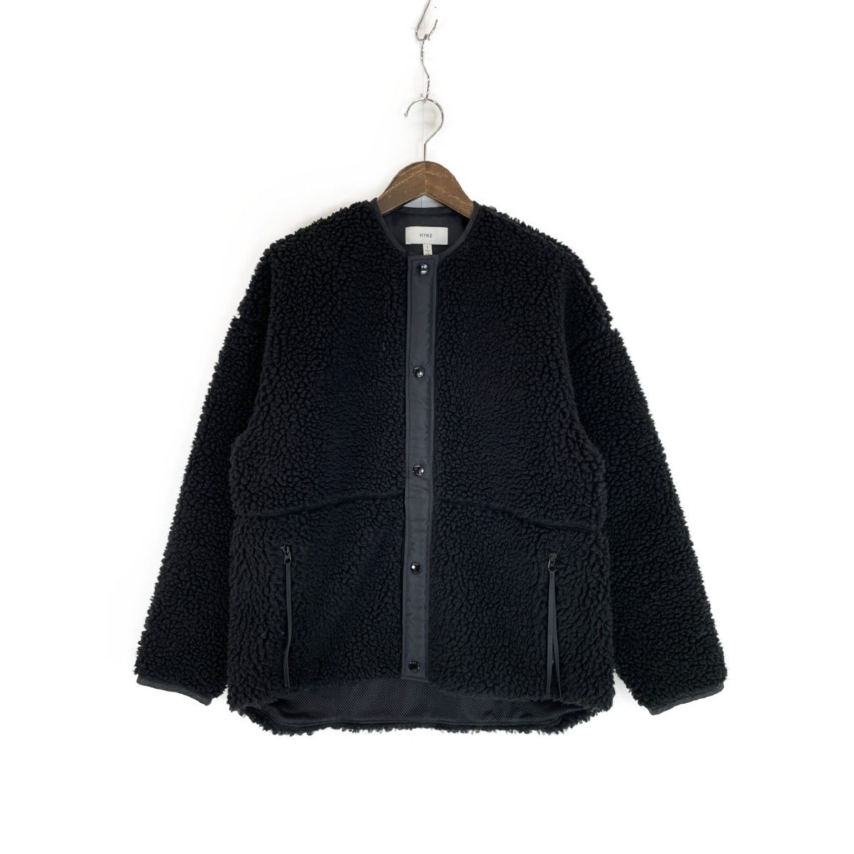 HYKE ハイク 17176 ブラック FAUX SHEARLING JACKET 1 - ユーズド