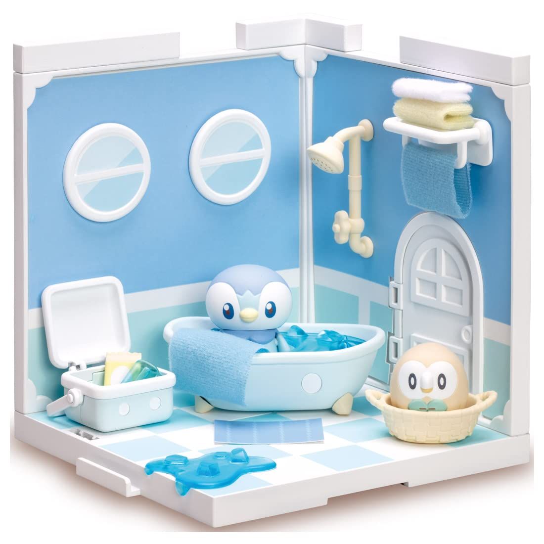 タカラトミー(TAKARA TOMY) ポケモン ポケピースハウス バスルーム ポッチャマu0026モクロー [単品] [ポッチャマu0026モクロー]