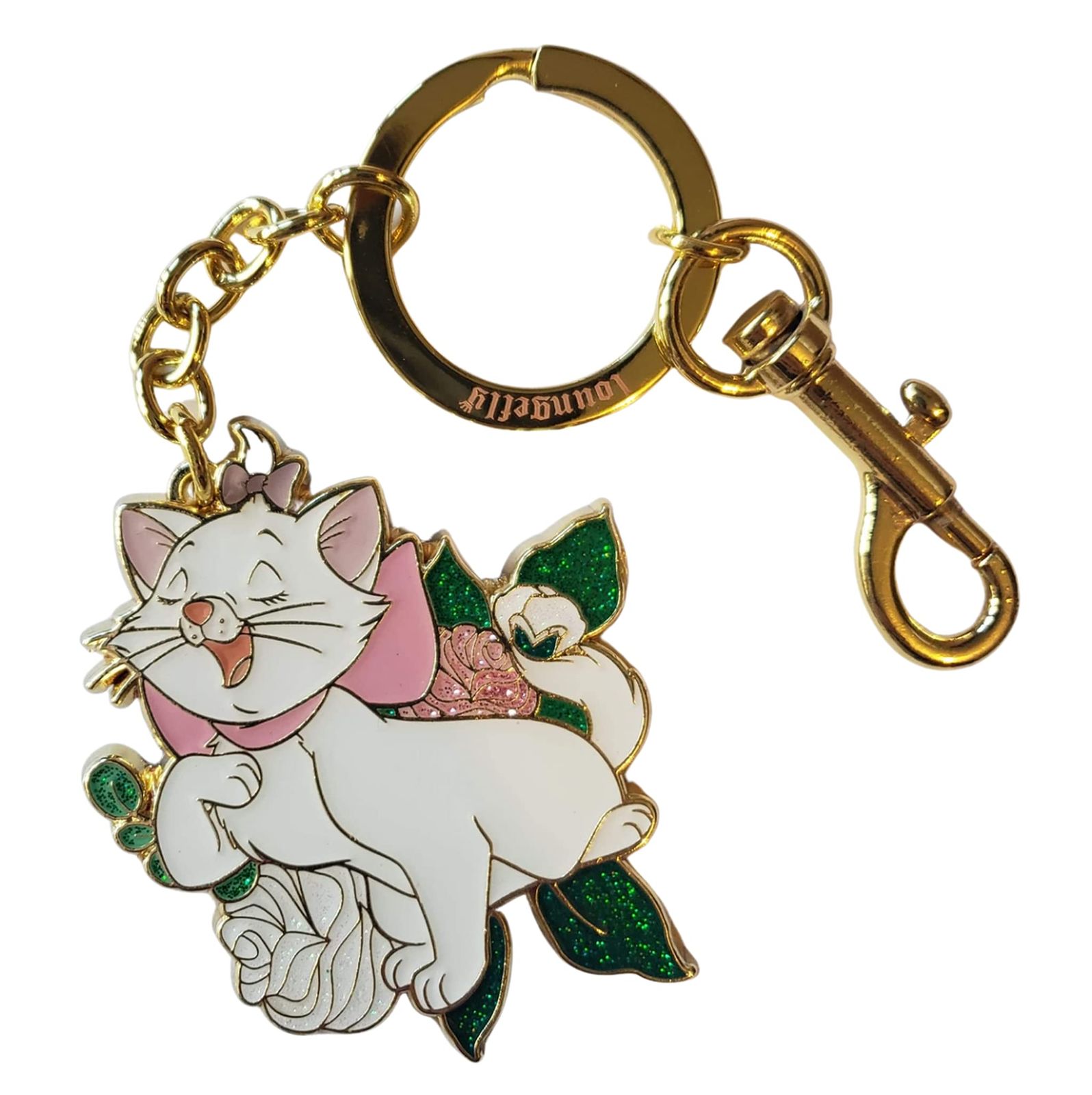 Loungefly Disney Marie Aristocats Because I m a Ladyキーチェーン ゴールド Small