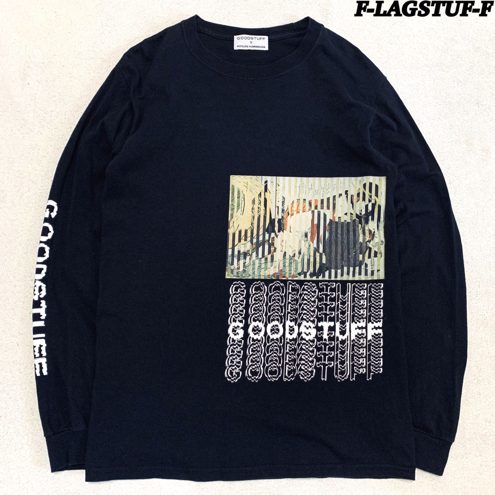 F-LAGSTUF-F◆フラグスタフ/長袖Tシャツ/L/コットン/グレー/22SS-FS-39/左肩口少々難有 F-LAGSTUF-F（フラグスタフ）の「＜F-LAGSTUF-F＞ ARTICLE 9 LONG