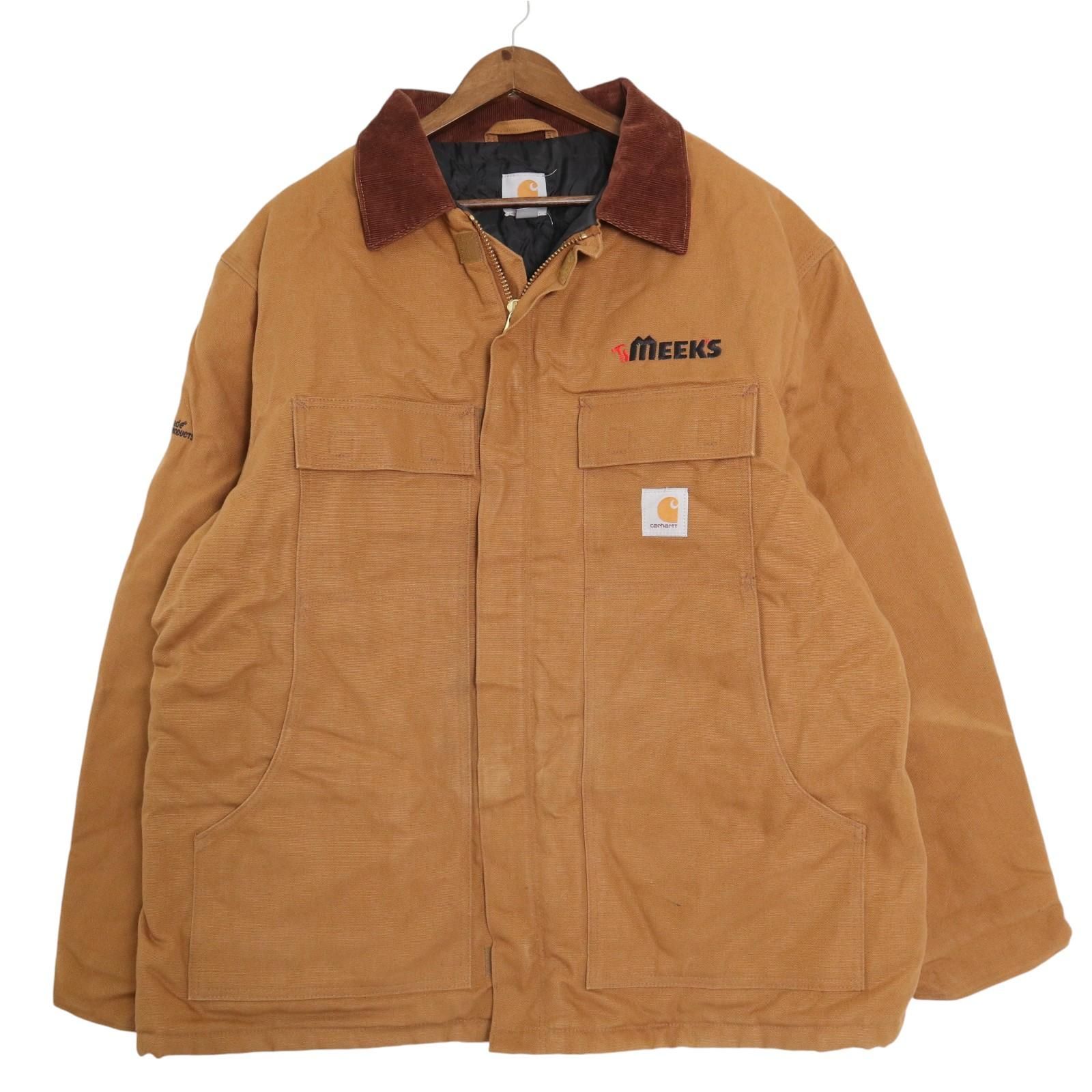 M*4様 古着　カーハート　トラディショナルジャケット アメカジ　フェード Carhartt カーハート トラディショナルジャケット ワーク ブラウン