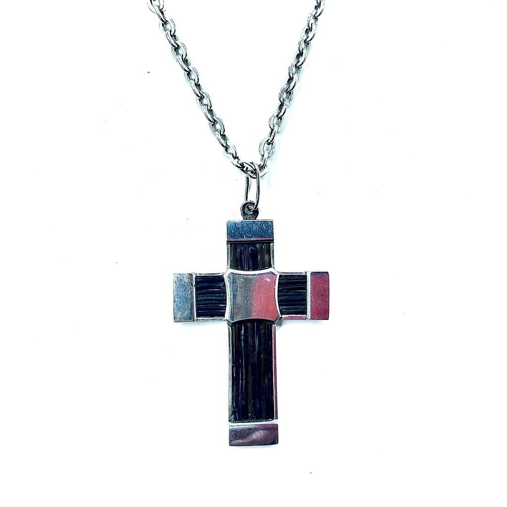 LANCETTI C&C シルバー クロス ネックレス SILVER 900 イタリアンジュエリー