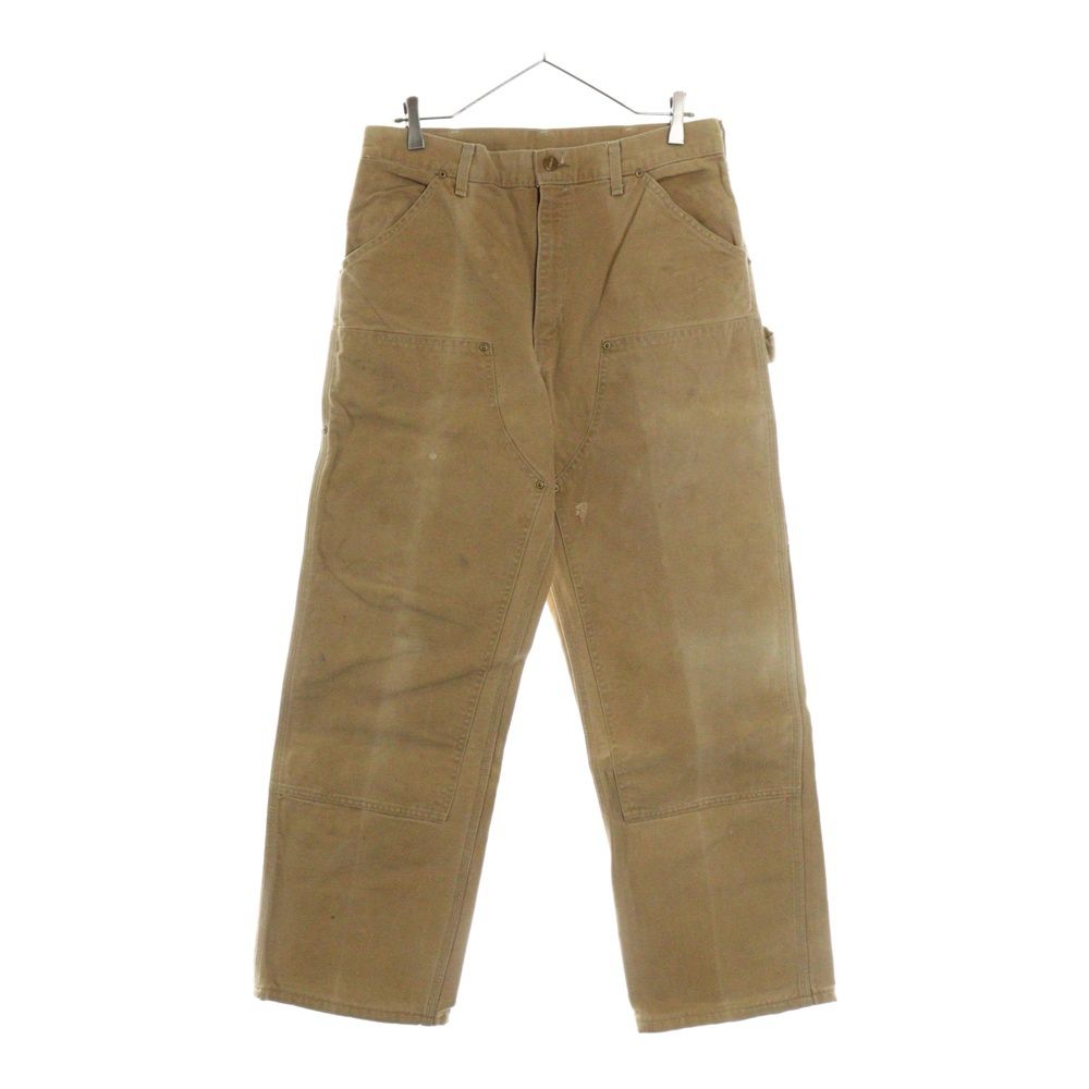 【最終値下げ】USA製 カーハートダブルニーペインターパンツ ブラウン Carhartt DOUBLE KNEE B01 USA製 カーハート ダブルニー