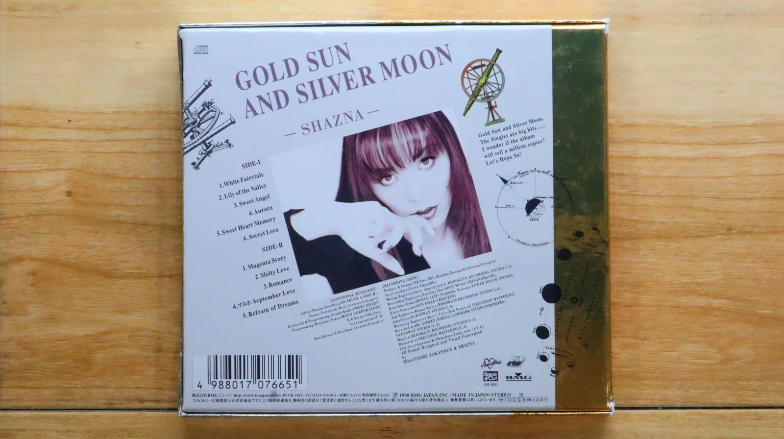 国内盤CD☆シャズナ/SHAZNA□ GOLD SUN AND SILVER MOON