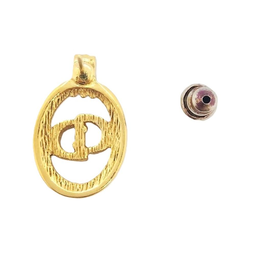クリスチャンディオール Christian Dior CDロゴ ピアス【中古