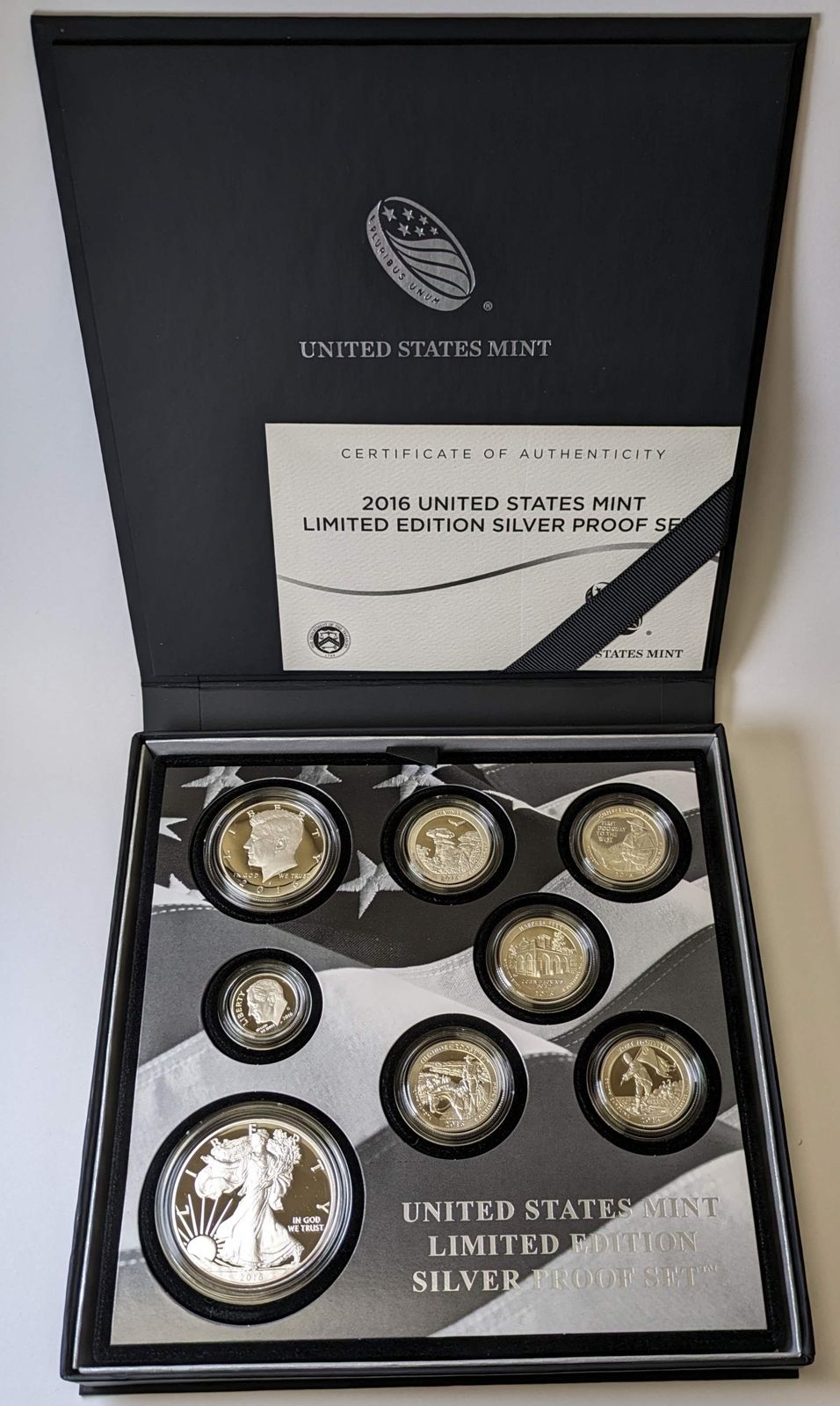 2016 LTD ED SILVER 8-pc PROOF SET