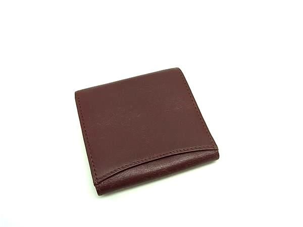 Cartier マストライン 馬蹄型 ケース 小銭入れ　ボルドー ヴィンテージ Cartier カルティエ マストライン コインケース 小銭入れ