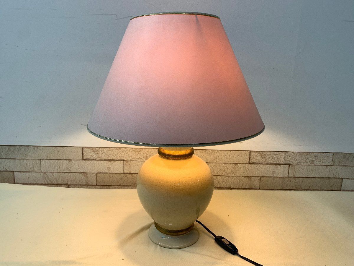 ル ドファン Le Dauphin テーブルランプ 卓上ランプ 照明器具 通電 済み 陶器製 スイッチ フランス 他1228