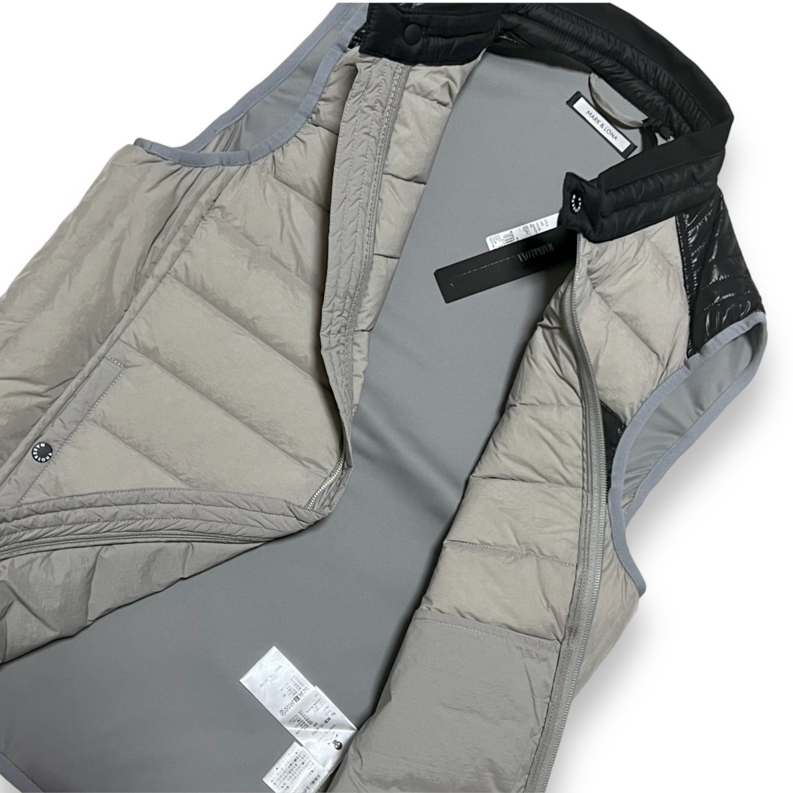 メンズ 未使用品 MARK&LONA ダウンベスト サイズ48 グレー 2021 秋冬