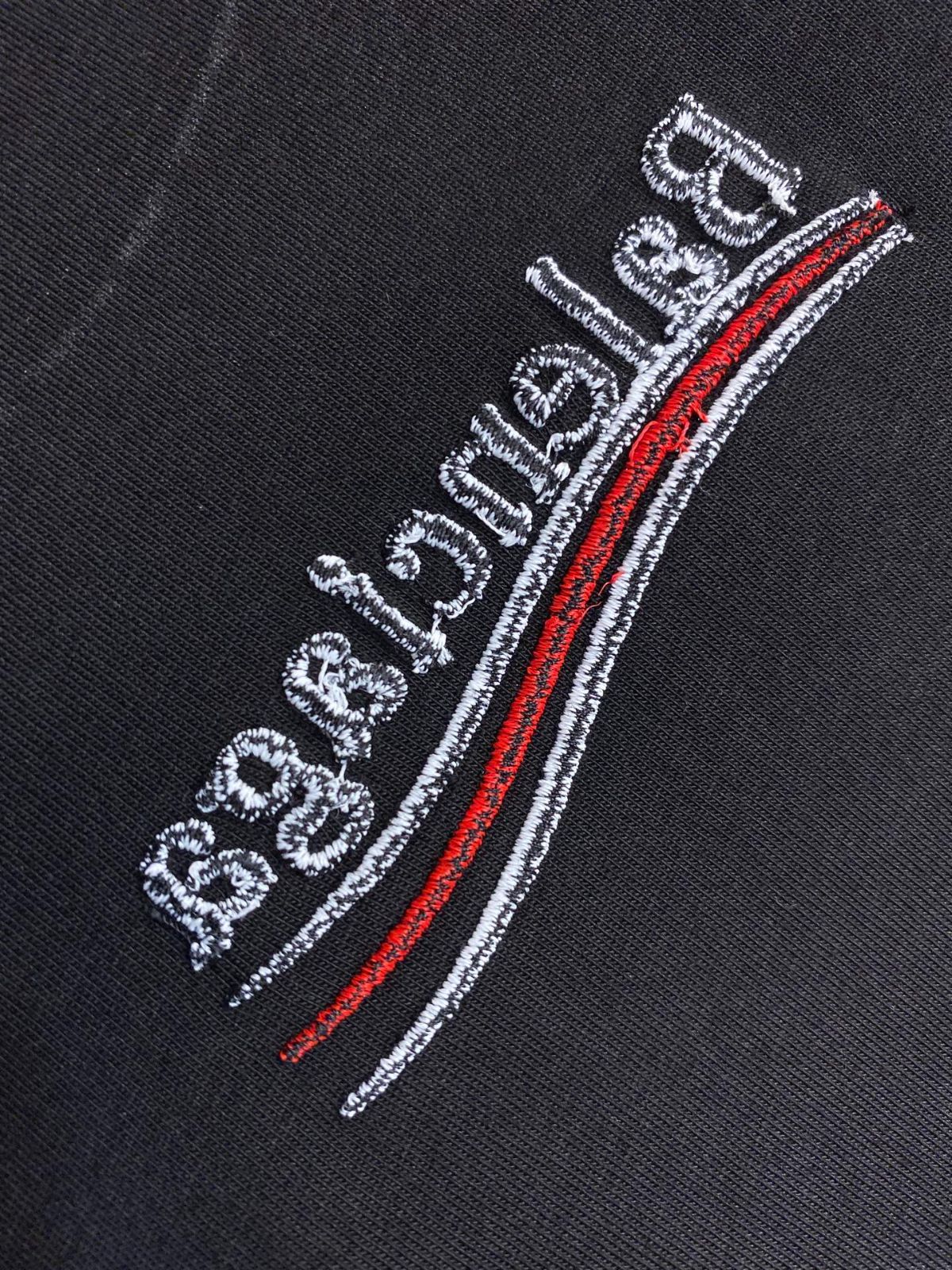 BAリバースロゴ刺繍ラウンドネック半袖