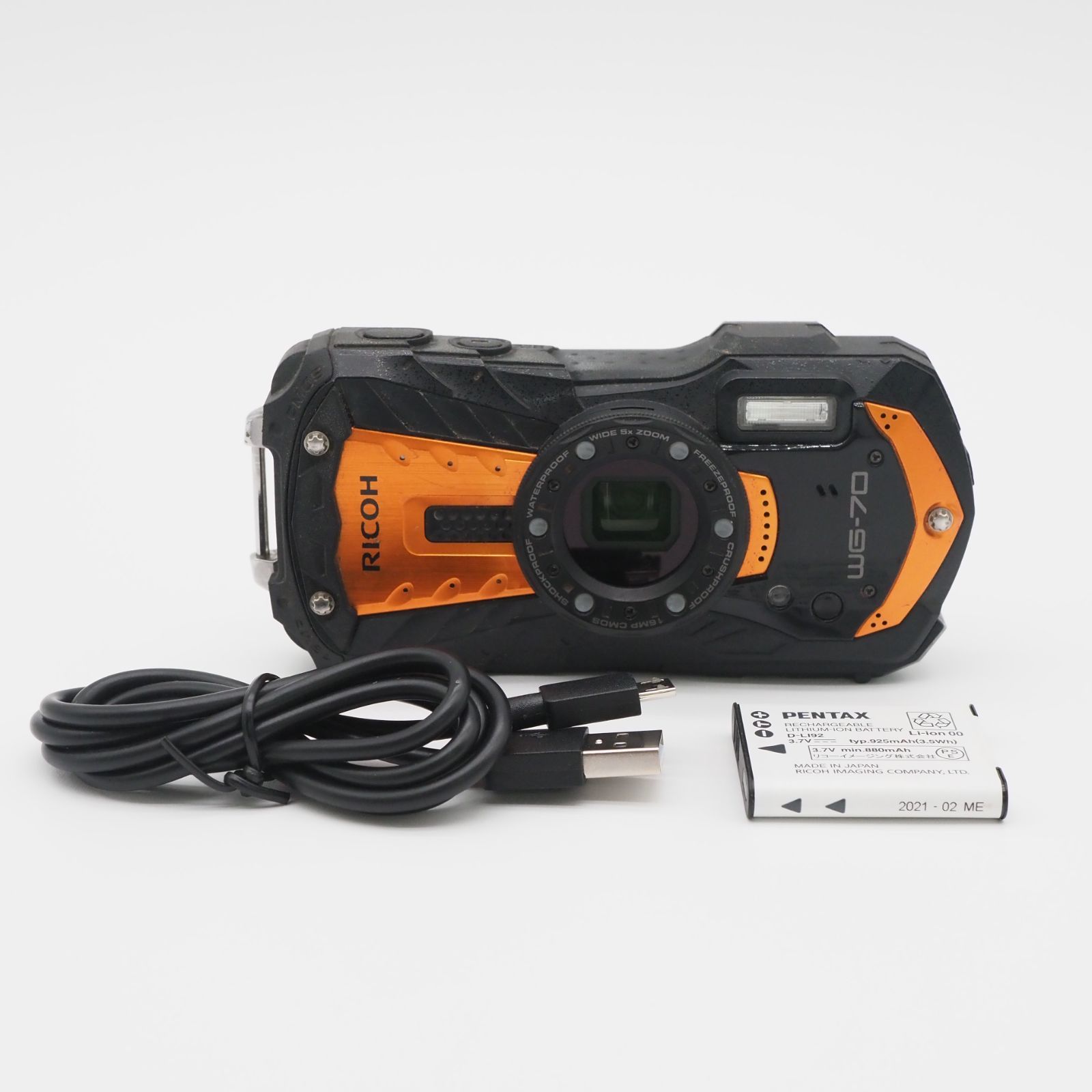 ≪美品≫ RICOH WG-70 ボディ オレンジ #20250715-2254 - メルカリ