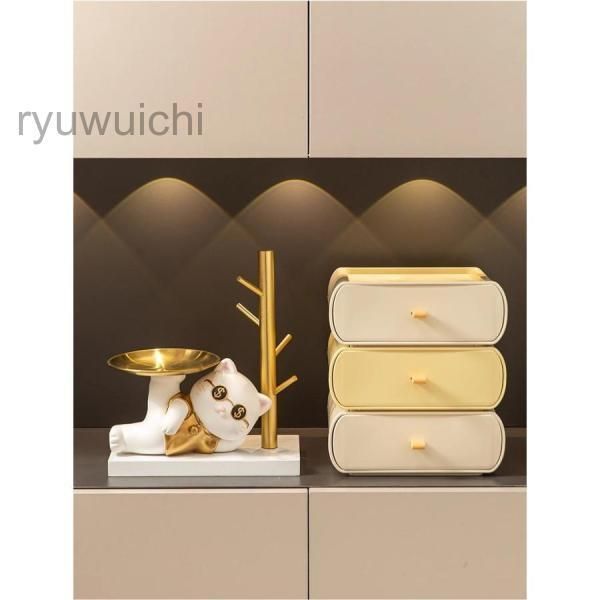 開運 招き猫 置物 開店祝い プレゼント ギフト 鍵 収納 キーフック スタンド 玄関 小物収納 動物鍵置き 北欧 鍵置き場 省スペース インテリア小物 記念品