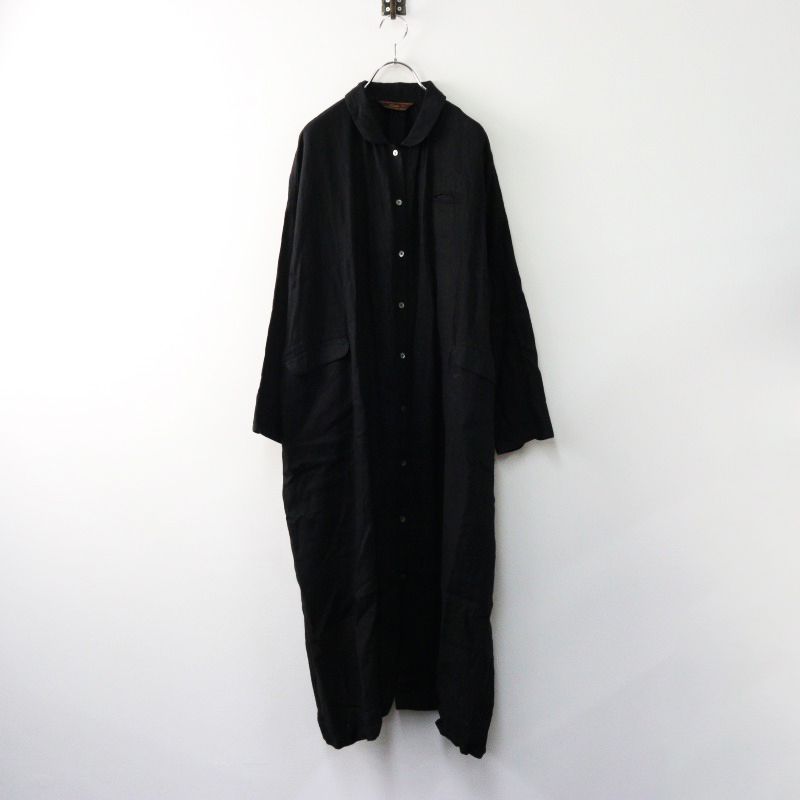 859y*リゼッタ LISETTE リネン ヘリンボーン ロングコート