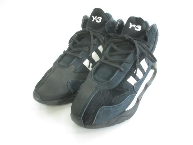 中古 アディダス adidas ヨウジヤマモト Y-3 FYW S-97 ? ハイカットスニーカー ブラック 26.5cm メンズ