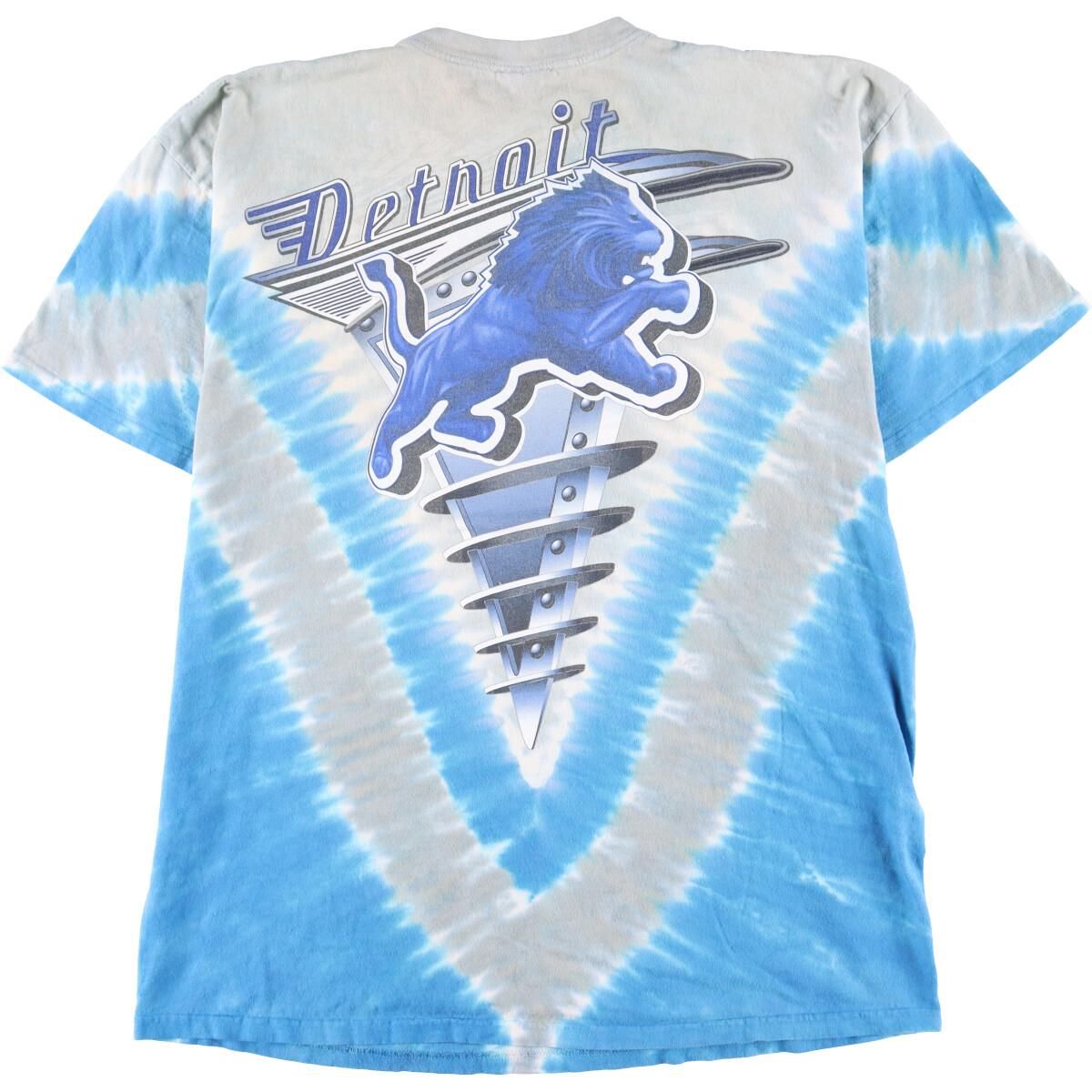 古着 リキッドブルー LIQUID BLUE NFL DETROIT LIONS デトロイト