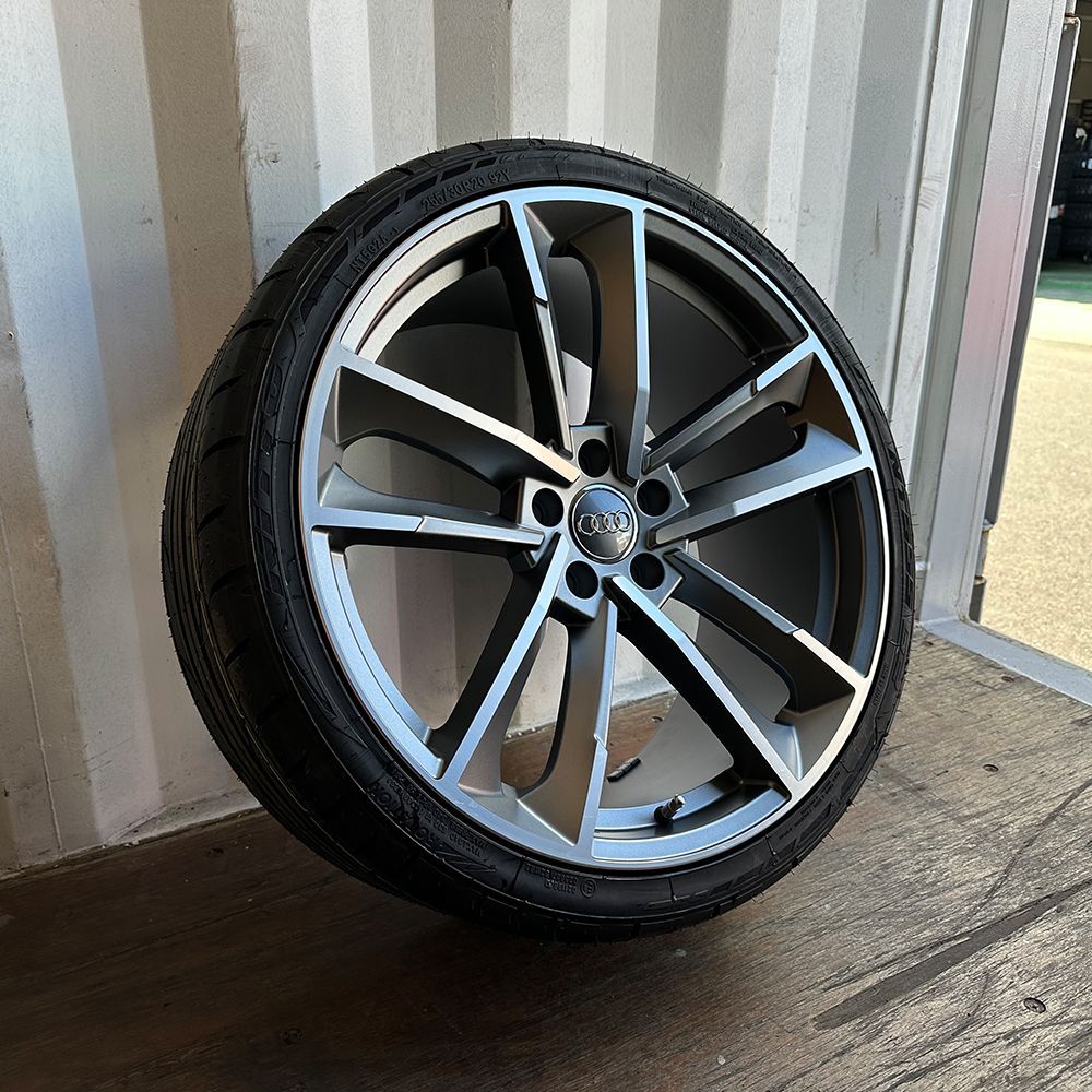 NON(合計4個口) Audi純正ガンメタホイール&タイヤ1セット NON(合計4個口) Audi純正ガンメタホイール&タイヤ1セット Yahoo