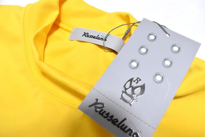 ラッセルノ ゴルフ バギーカート ルーズフィット モックネック 4 M 5 L 6 XL RS-2240602 イエロー Russeluno Golf LLC-HASEGAWATOSO_COM