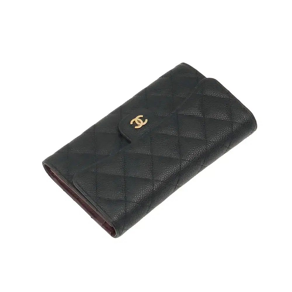 【CHANEL】A31506 キャビア クラシック フラップ 三つ折り長財布 シャネル(CHANEL)シャネル 三つ折長財布 三つ折り長財布 財布
