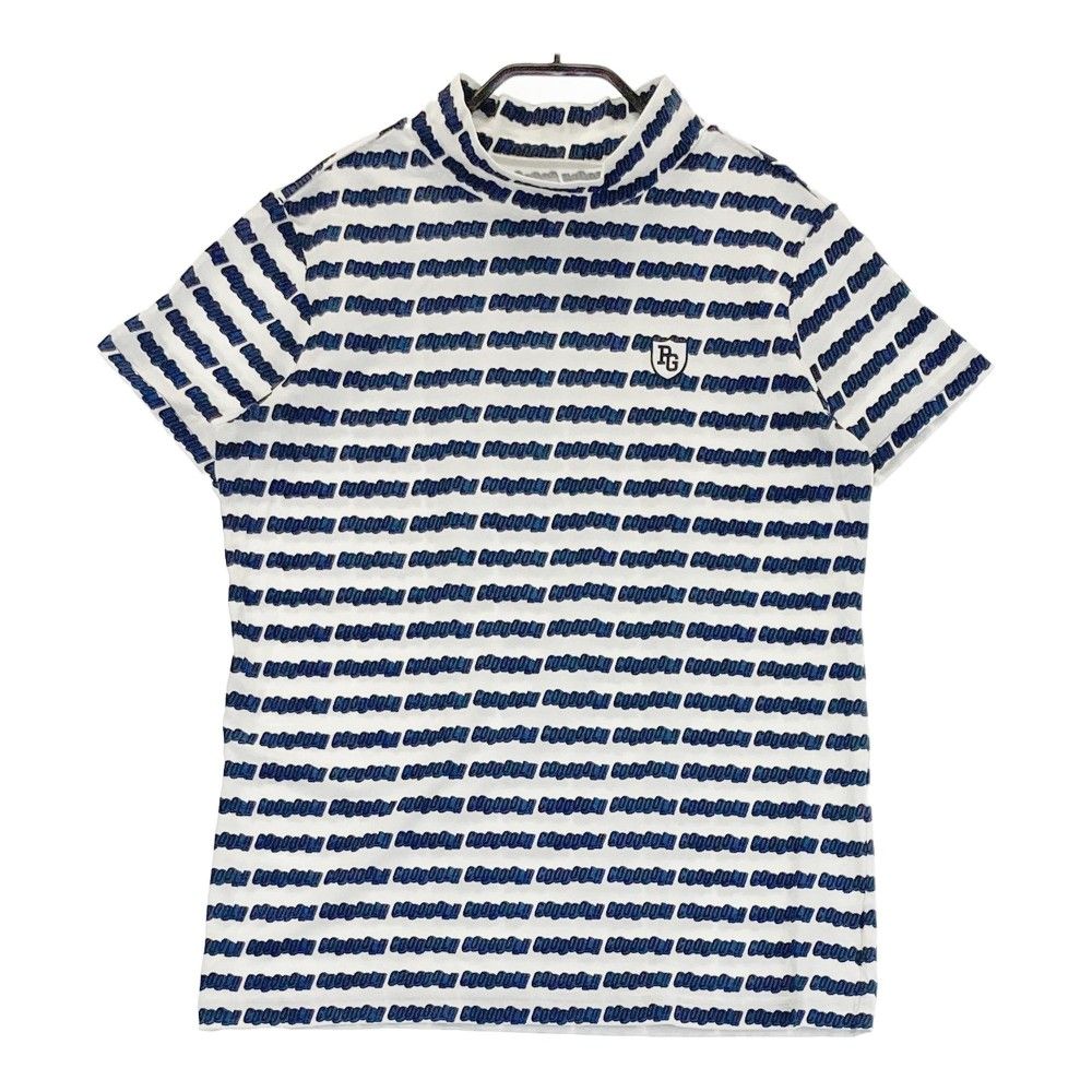 サイズ：1 PEARLY GATES パーリーゲイツ  ハイネック 半袖Tシャツ 総柄 ホワイト系 [240101362787]# ゴルフウェア レディース ストスト