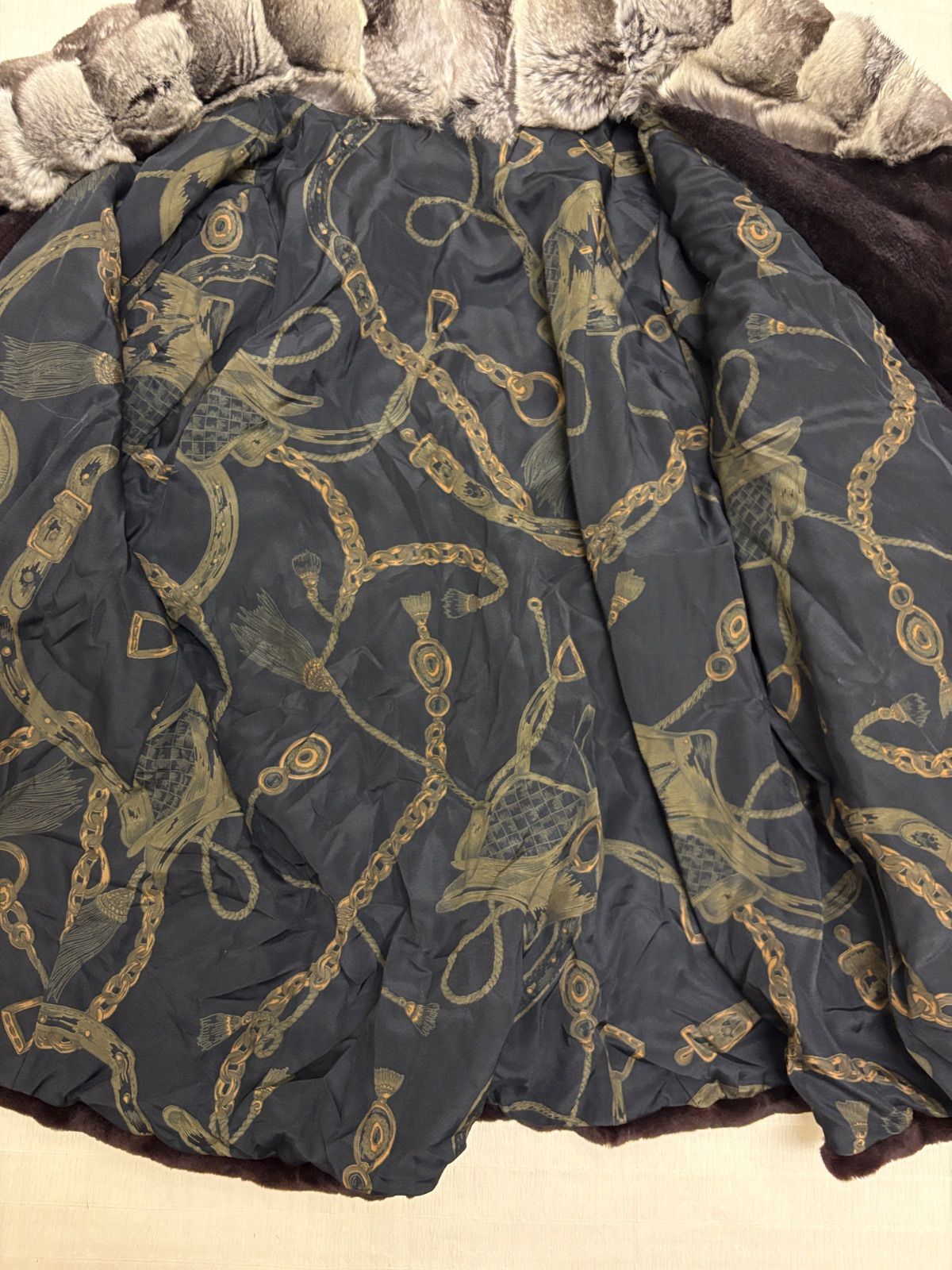 チンチラ 毛皮コート