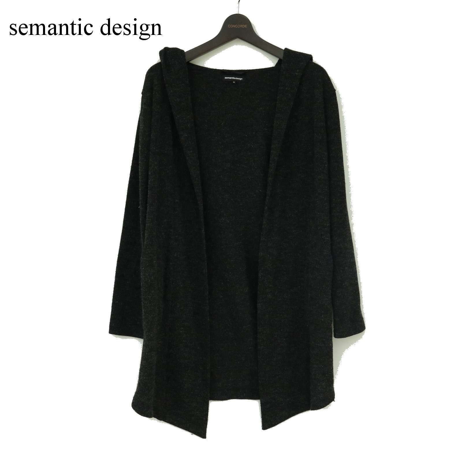 semantic design セマンティック デザイン 秋冬☆ ニット フーディー 