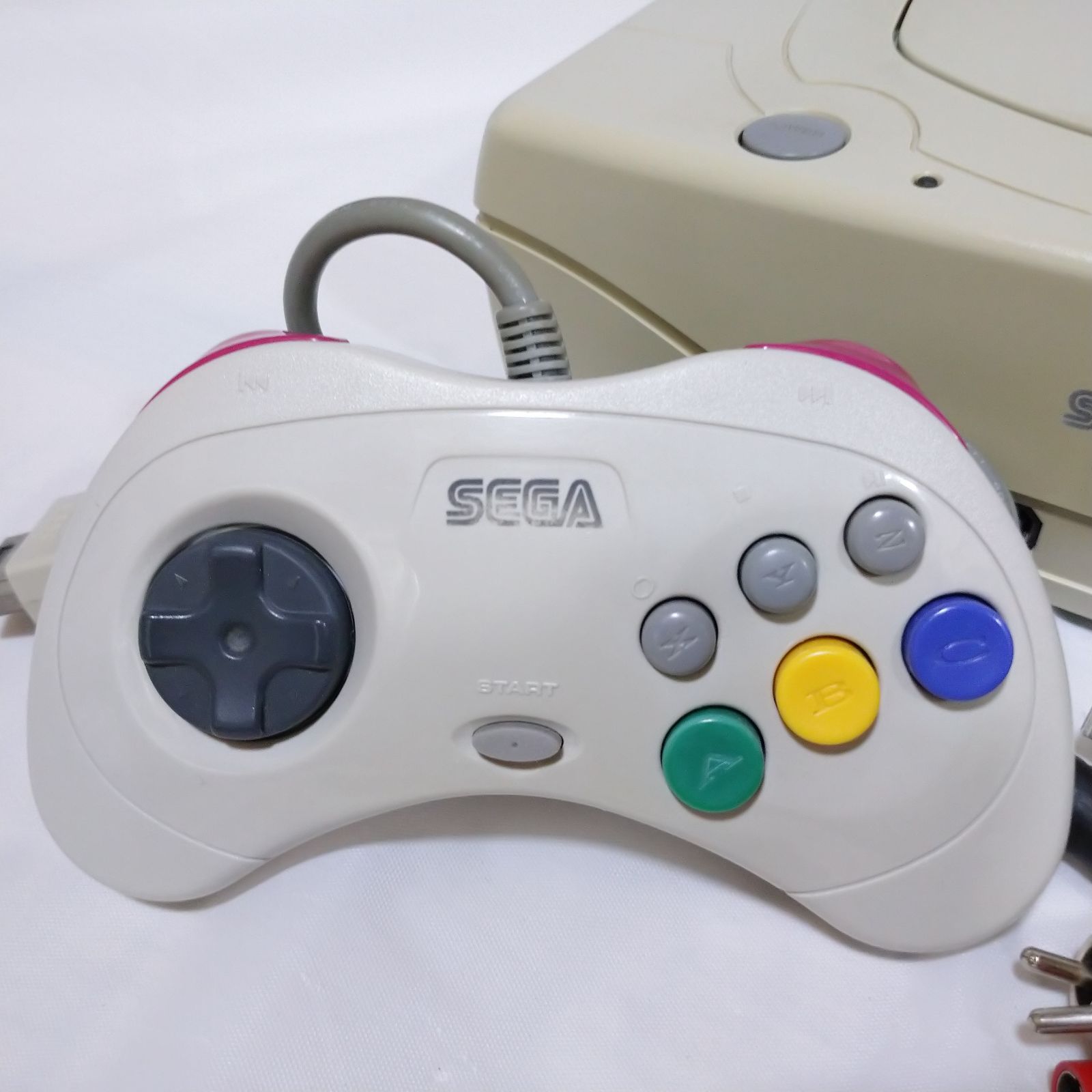SEGA - セガサターン本体　電源ケーブル　コントローラー2個　動作確認済 セガサターン 本体 コントローラー2個付き - メルカリ