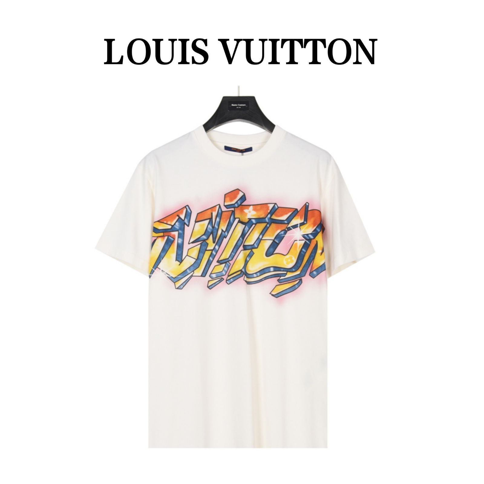 今日 Louis Vuitton 25SS アニメアルファベットプリント T シャツ