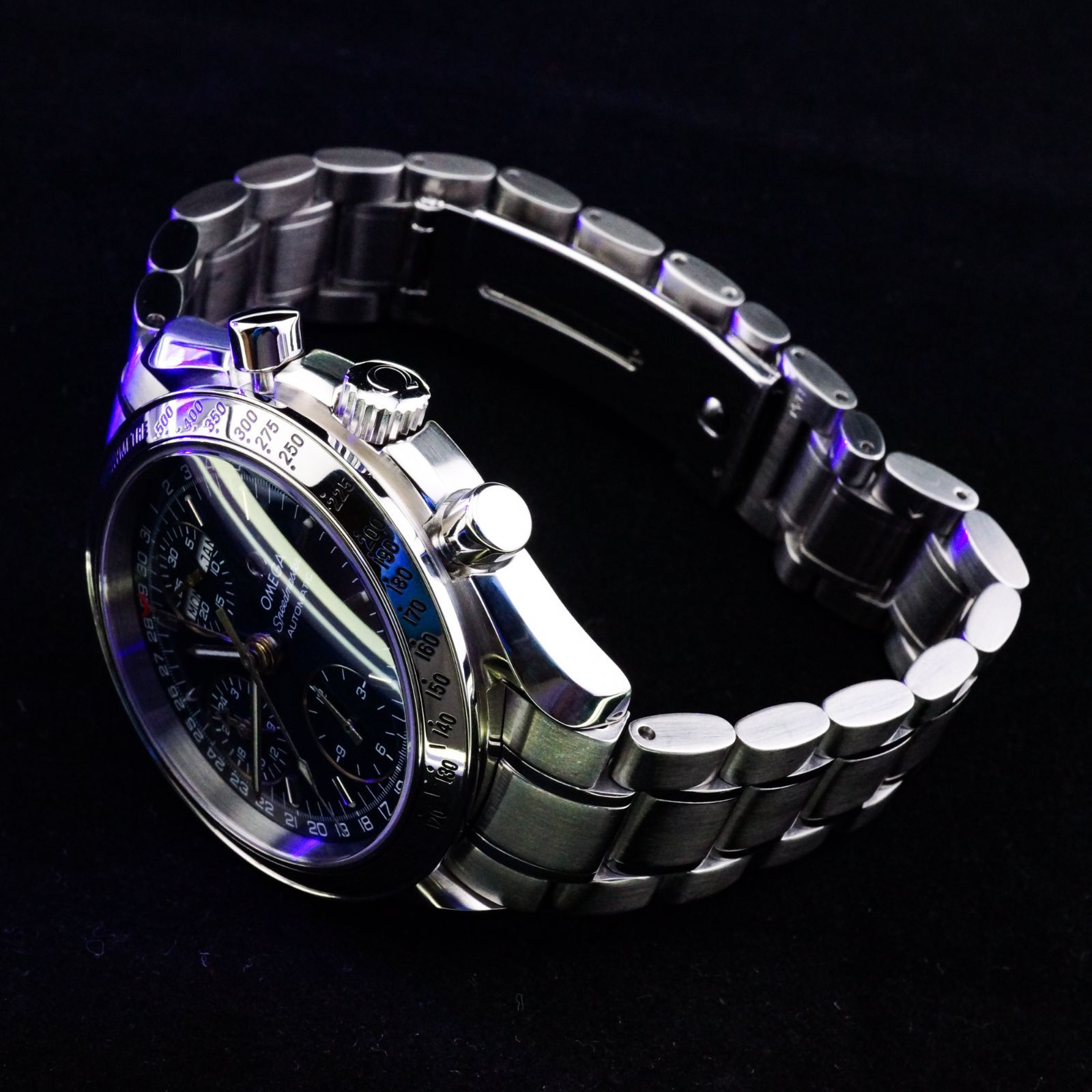 OH済 オメガ スピードマスター トリプルカレンダー 自動巻き クロノ  