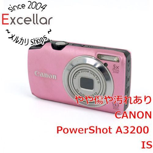 Canon PowerShot A3200 IS ピンク デジカメ コンデジ bn:2] Canon製 PowerShot A3200 IS ピンク 1410万画素 本体いたみ