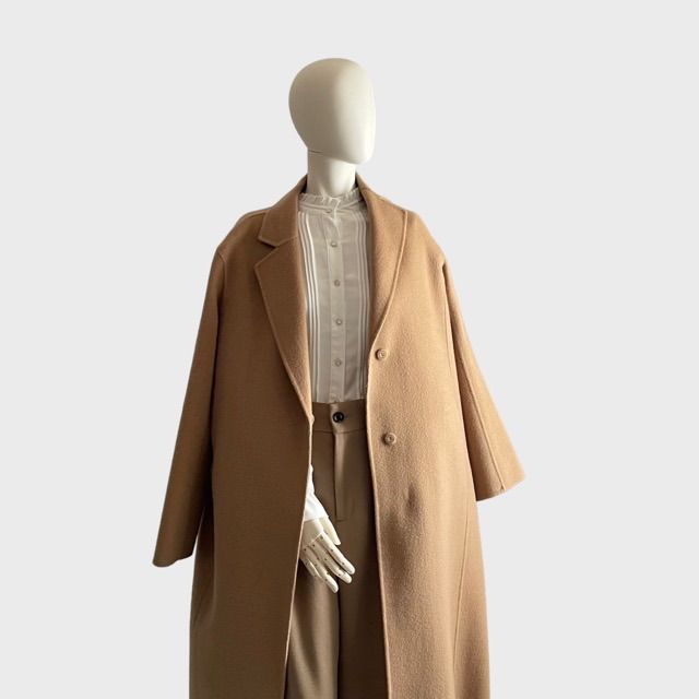 theory luxe セオリー ダブルフェイスコート キャメル リバー
