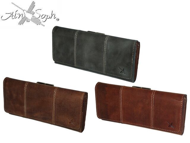 Ain Soph アインソフ AINSOPH がまぐち　長財布　ボックスケース DA1466-HP ain44 Ain Soph アインソフ AINSOPH がまぐち 長財布 ボックスコインケース