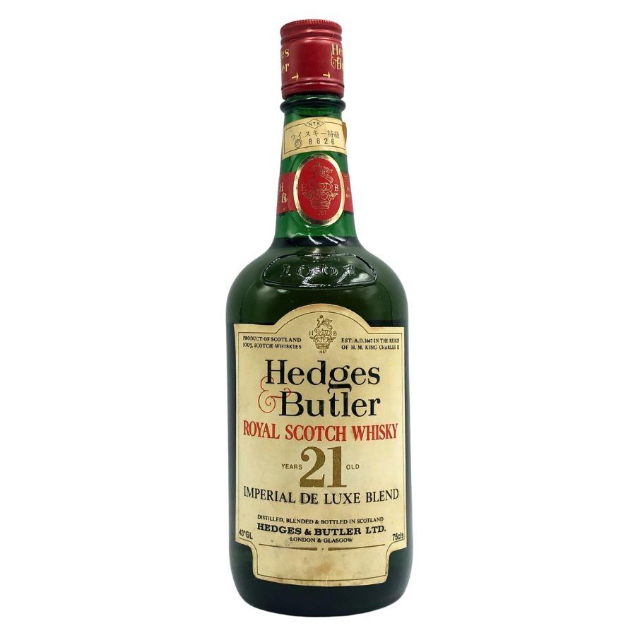 ヘッジス＆バトラー21年1980年代後期流通ウイスキー 特級 750ml 43度