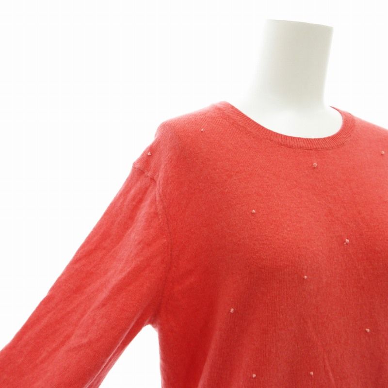 ユニクロ UNIQLO カシミヤクルーネックセーター ニット 長袖 M ピンク