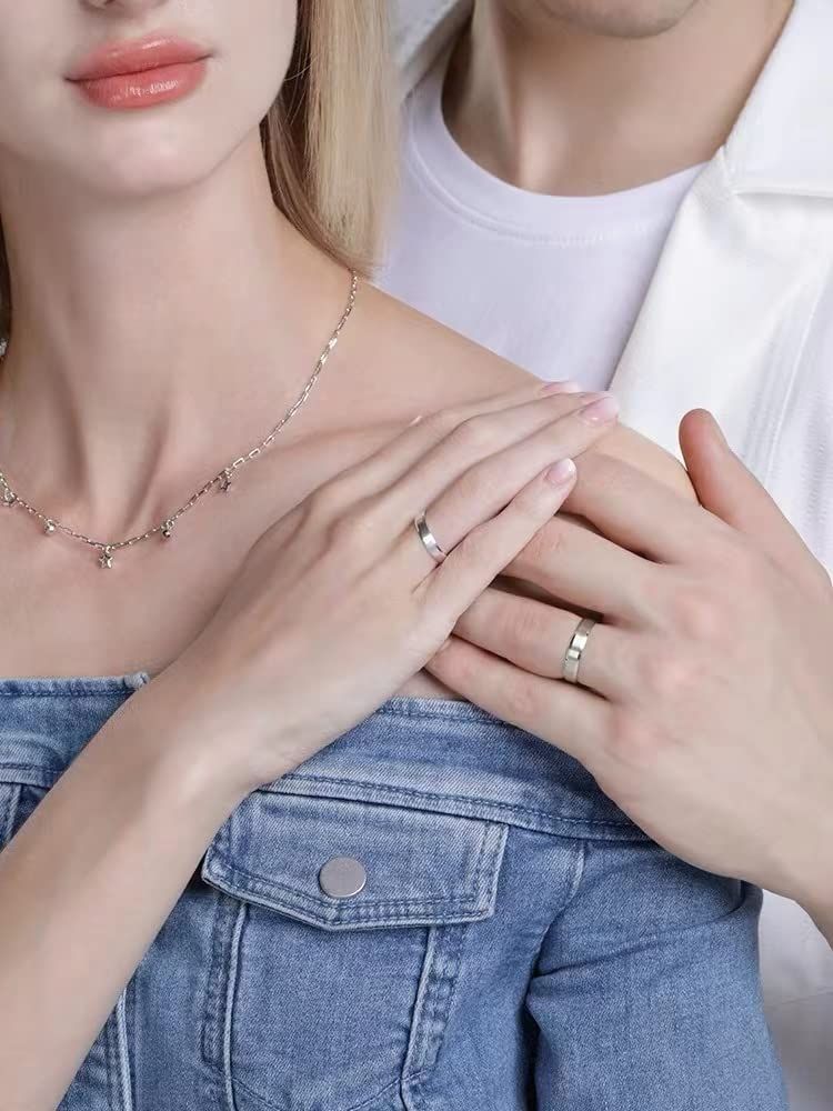  シンプル シルバー ステンレス 指輪 リング メンズ セット Stong HENGTONG リング アクセサリー