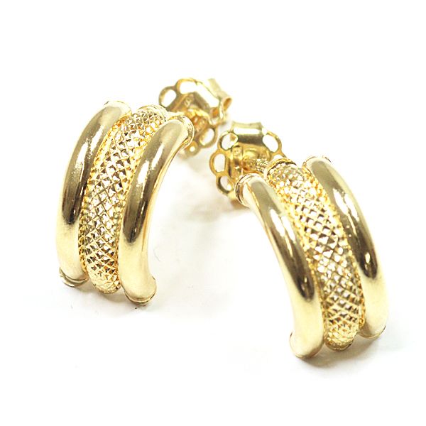 ウノアエレ　フープピアス　9KYG 未使用 UNOAERRE ウノアエレ 18金 ピアス K18 18K フープピアス