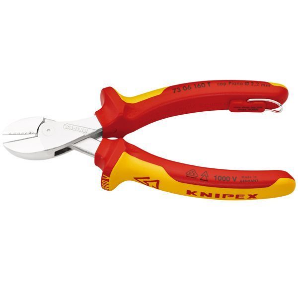 KNIPEX クニペックス T1000V絶縁コンパクトニッパー 落下防止 全長160mm 7306-160T