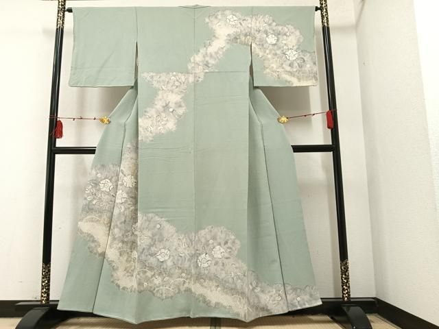 平和屋着物○訪問着 辻が花 絞り 正絹 逸品 CABA1614ut 絞り 正絹