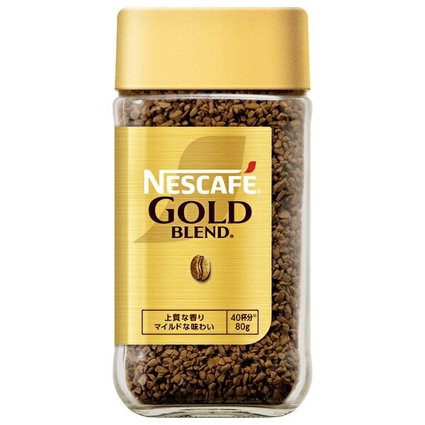 ネスレ日本 ネスカフェ ゴールドブレンド 80g瓶×24本入× 2ケース ｜ 嗜好品 粉末 インスタント コーヒー 珈琲 ホット 瓶