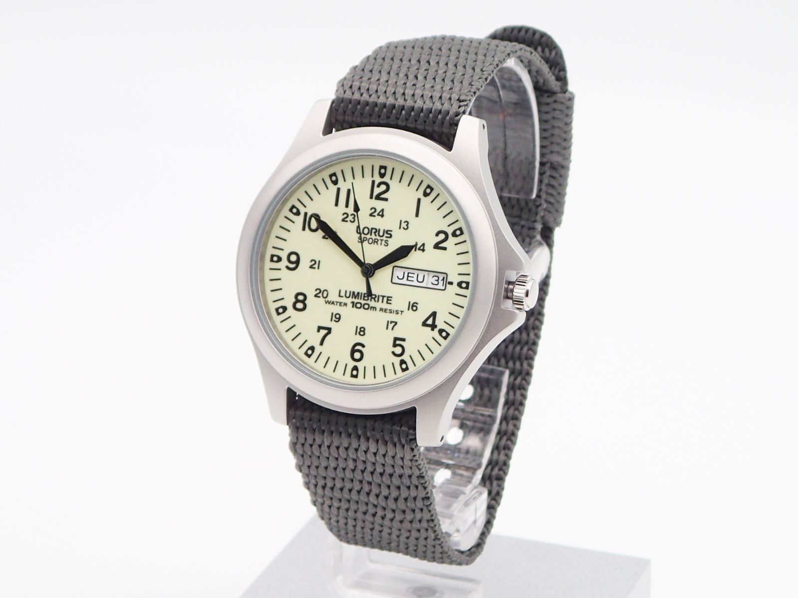 LORUS Military Chronograph Watch Grey 時計 Lorus RT363JX9 - Sports 