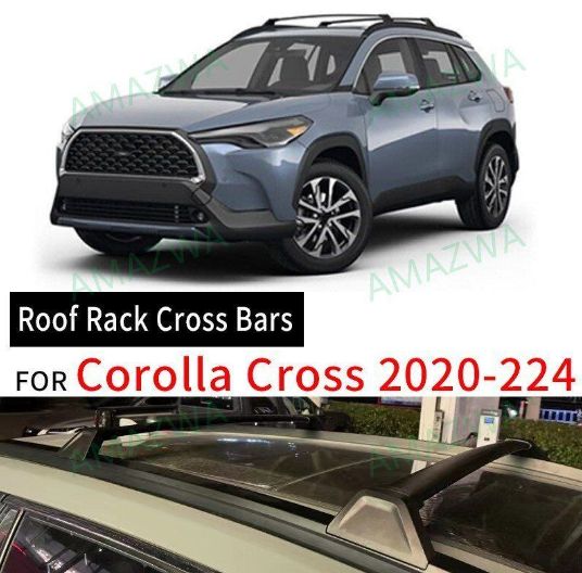 トヨタ カローラクロス ルーフキャリア クロスバー フィールダー ラゲージラック 横バー 荷物固定 アルミ製 外装パーツ 改装 カスタム