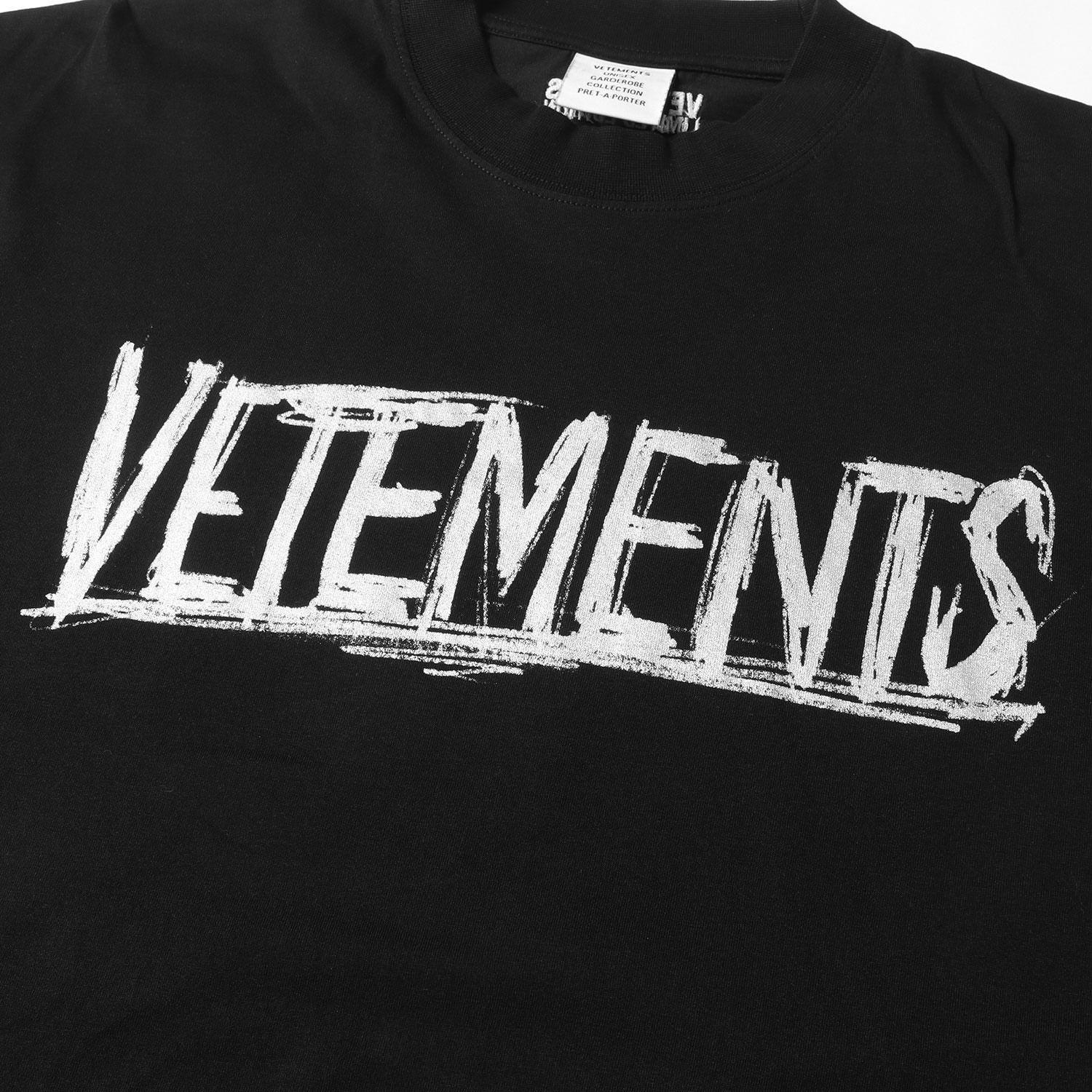 美品 VETEMENTS ヴェトモン Tシャツ サイズ:XS 22SS ワールドツアー オーバーサイズ クルーネック 半袖 Tシャツ WORLD  TOUR T-SHIRT ブラック 黒 トップス カットソー ブランド カジュアル シンプル - メルカリ